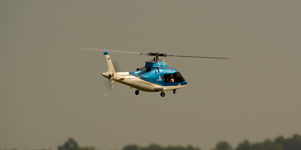 This beautiful Agusta 109 model really performs nicely in the air.