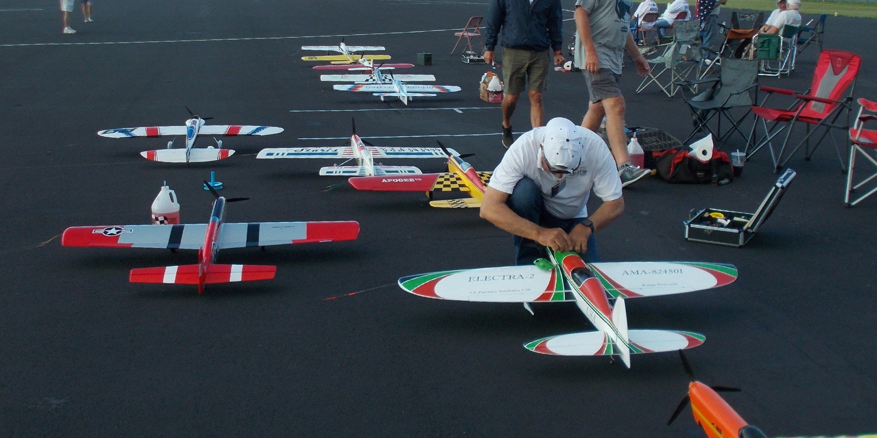 26. The pit area for the Open contestants.