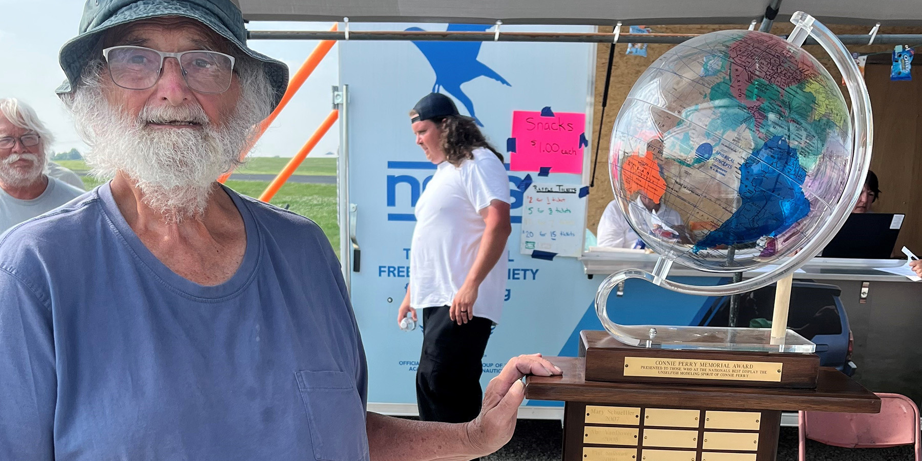 Rudy Kluiber, 2023 winner of the Connie Perry memorial trophy.