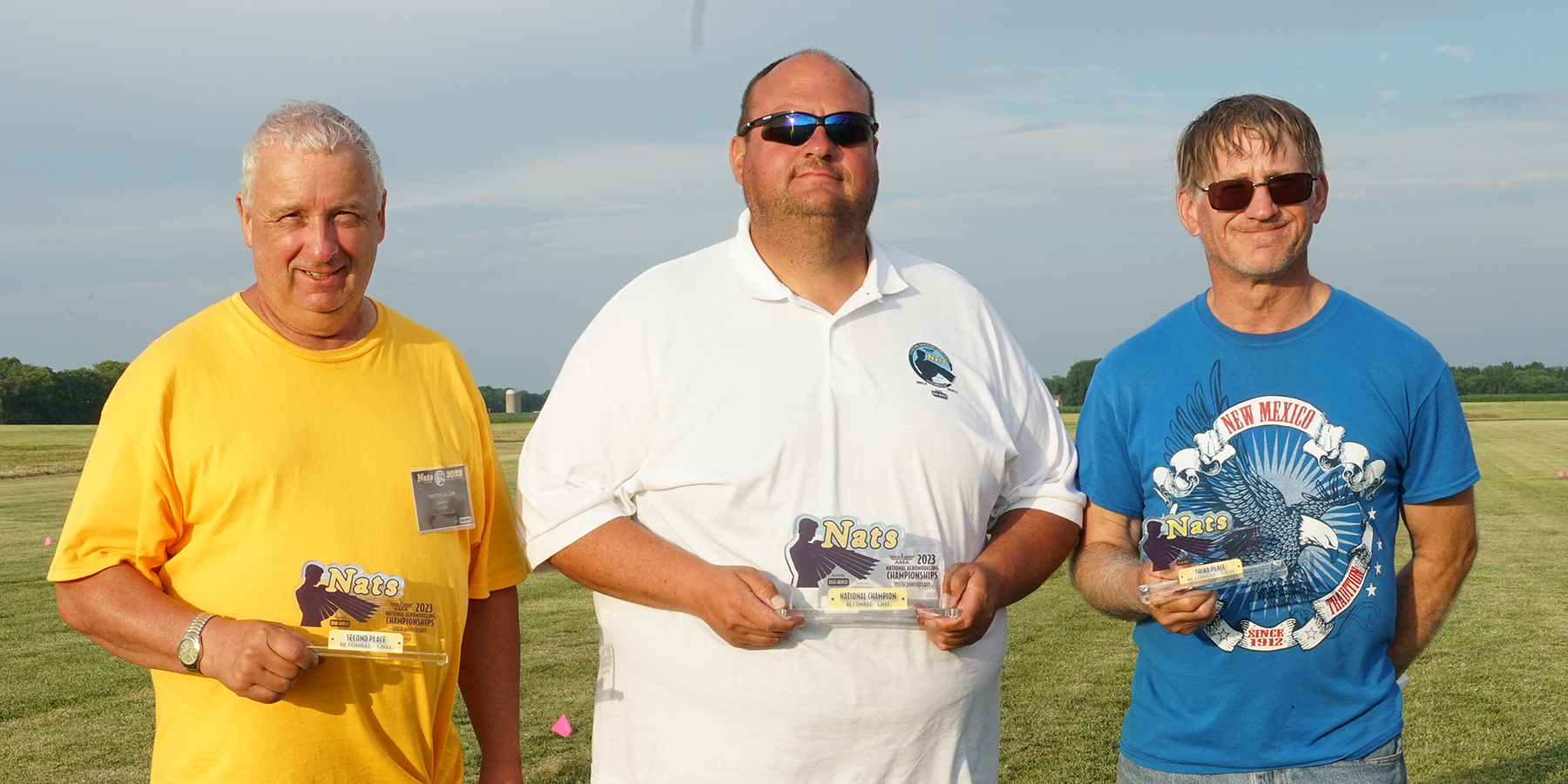 12. GNAT awards. Tim Gillow (second), Will Drumm (first), and George Pritchett (third).