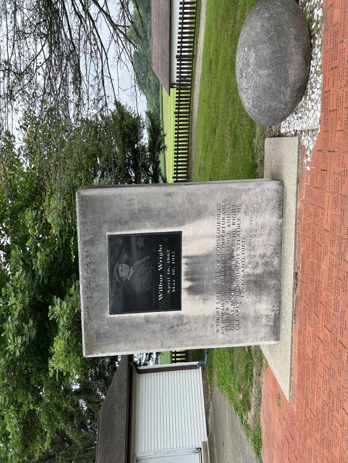 The Wilbur Wright Memorial.