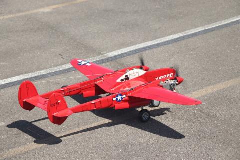 Anything with two or more engines attracts attention. Ron Duly’s P-38 was flown at the 2021 Nats.