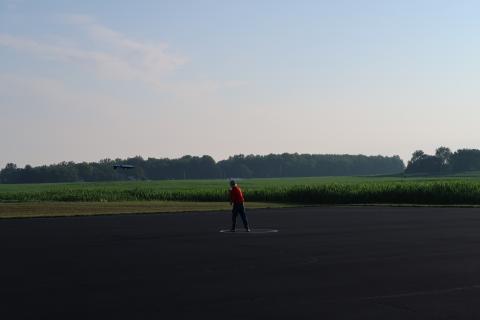 Chris Cox during putting his exquisite-looking Hellcat through its paces.