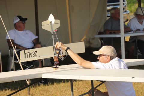 Peter Bauer with his F4B entry.