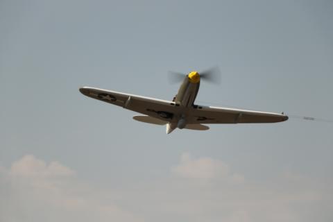 P-39 with gear up.