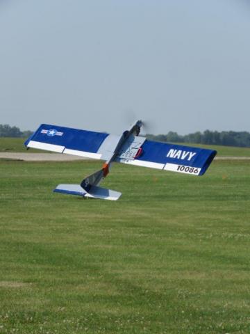 Mike Anderson's Skyray Carrier plane at 60° nose high.