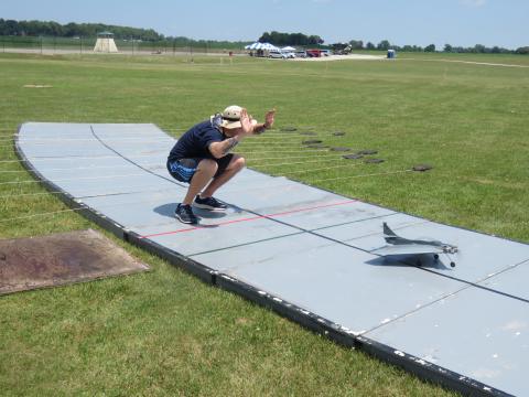 TJ Vieira launching Bob Heywood's A-4.
